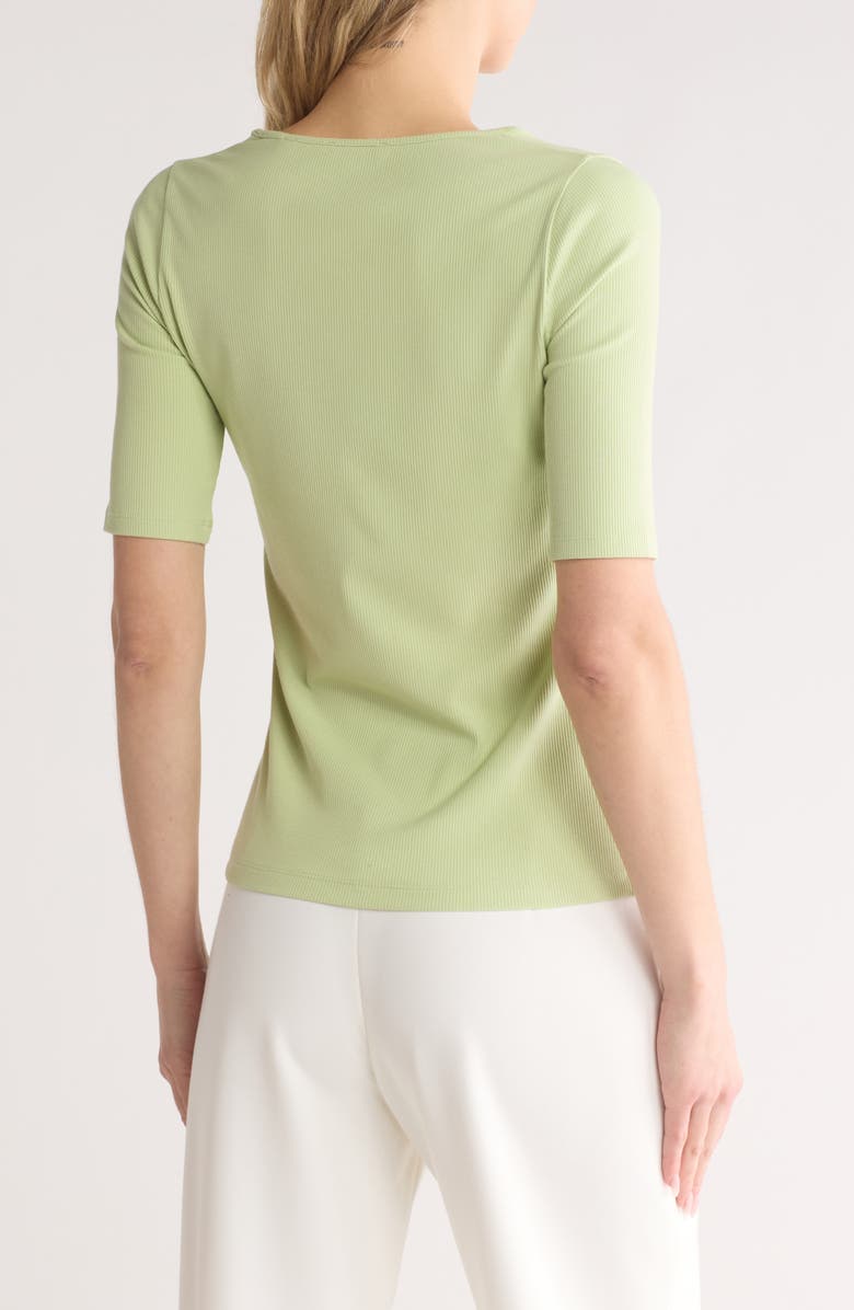 Vince Elbow Sleeve Scoop Neck Top, Alternate, color, 