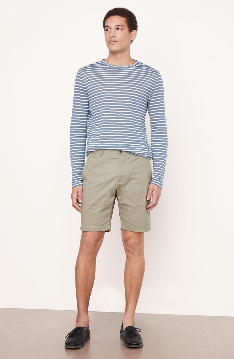 Vince Griffith Stretch Cotton Twill Chino Shorts, Alternate, color, Arrowroot