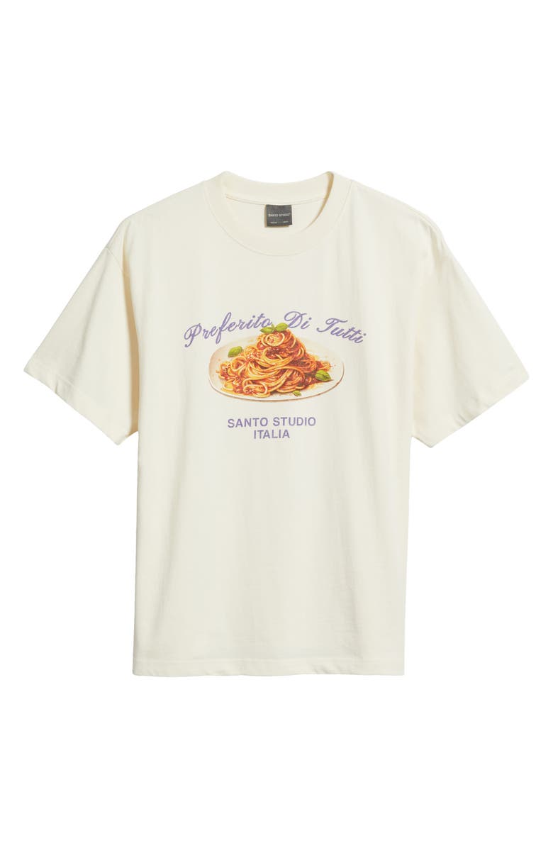 SANTO STUDIO Preferito Di Tutto Graphic Cotton T-Shirt, Alternate, color, Ivory