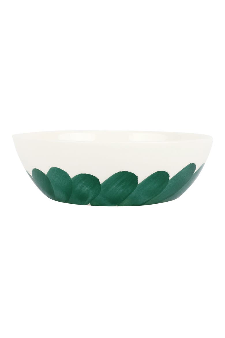 Lisbon Brushstroke Cereal Bowl, Main, color, GREEN