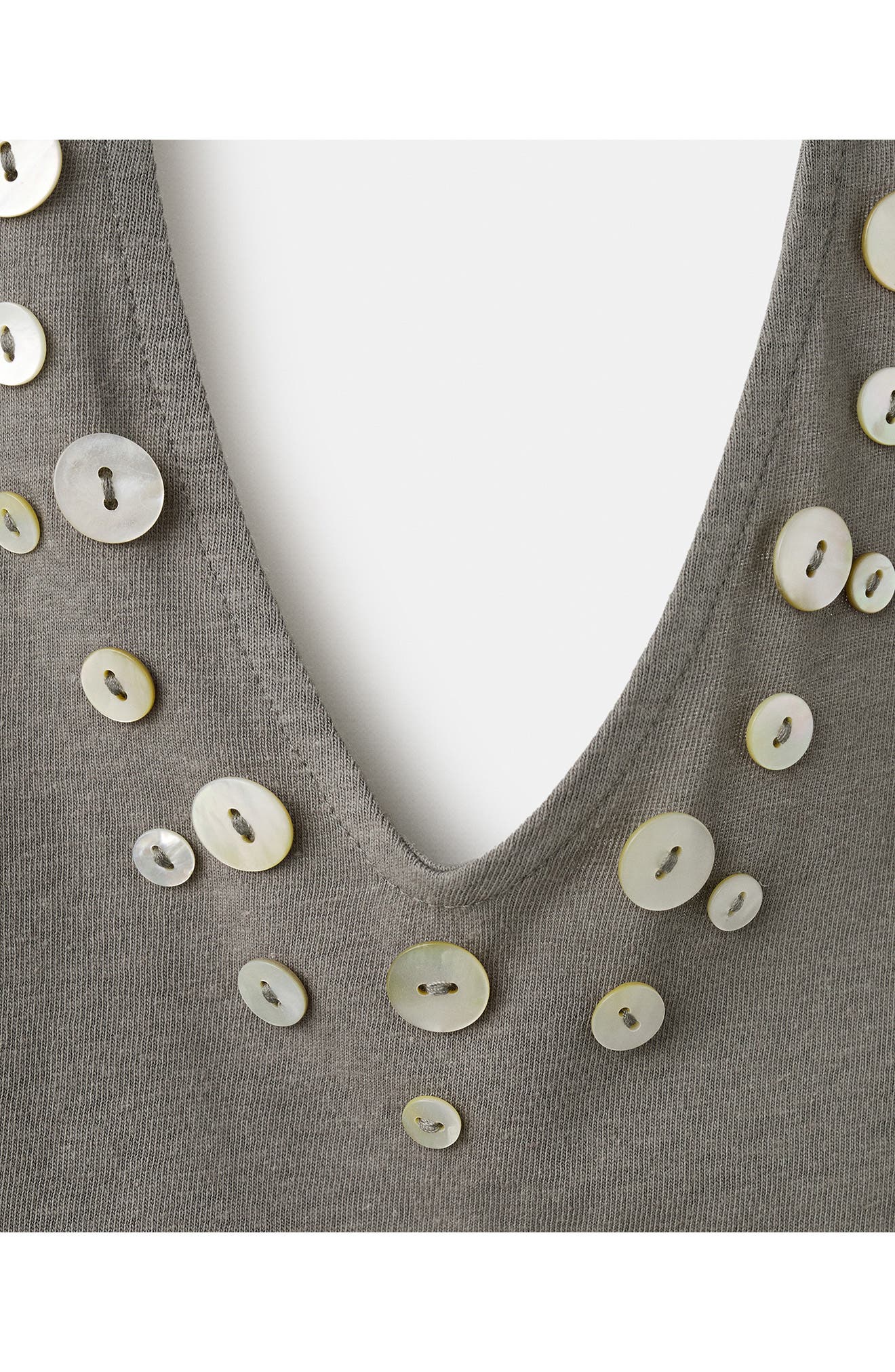 Button Detail Knit Halter Top - image 2