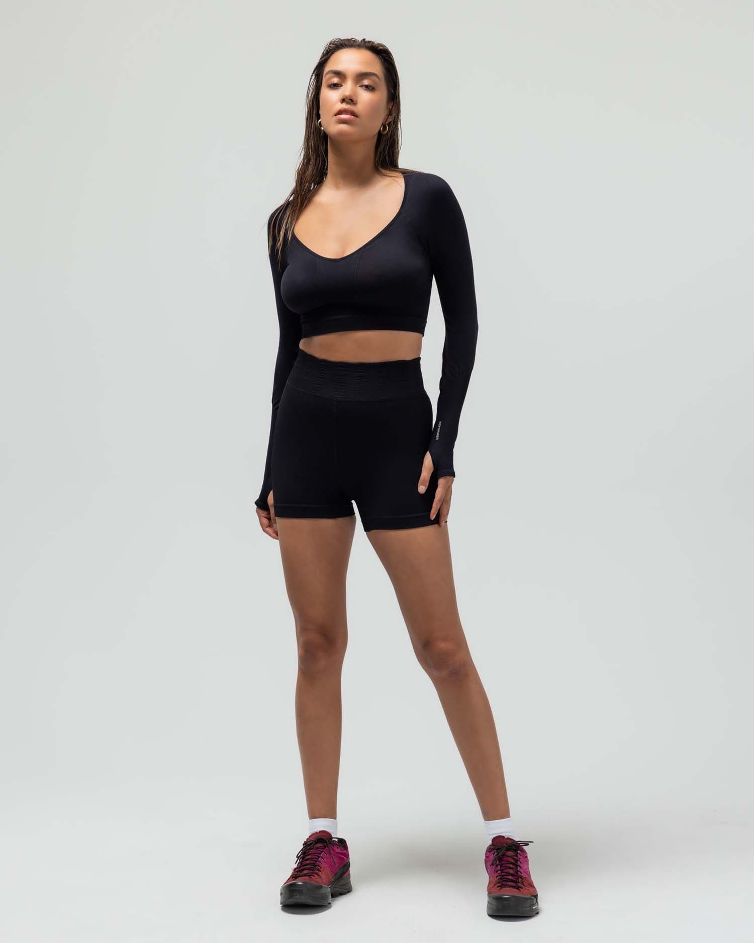 Ribbed Biker Short