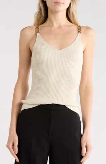 Chain Strap Sweater Tank