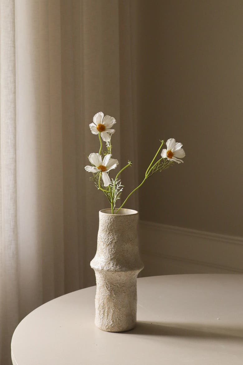 White Cosmo Daisy Flower, Alternate, color, White