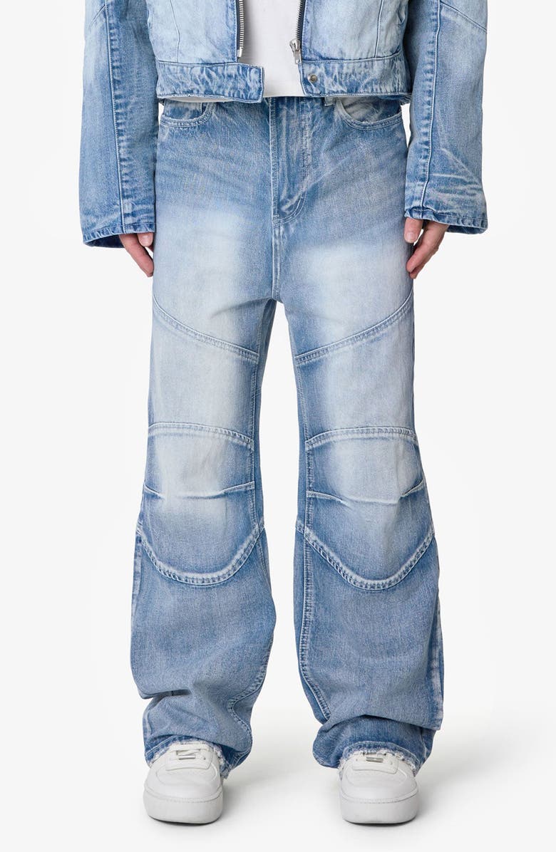 mnml Paneled Moto Denim Jeans, Main, color,