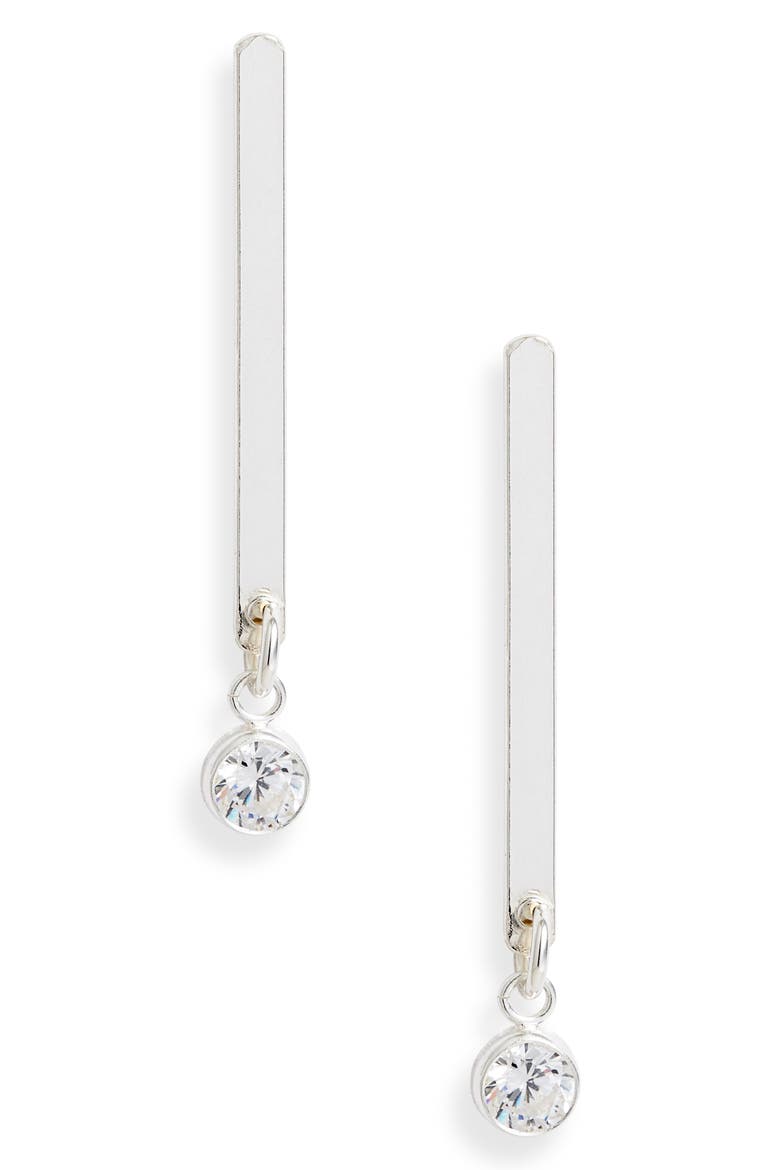 Lana Drop Earrings, Main, color, SILVER