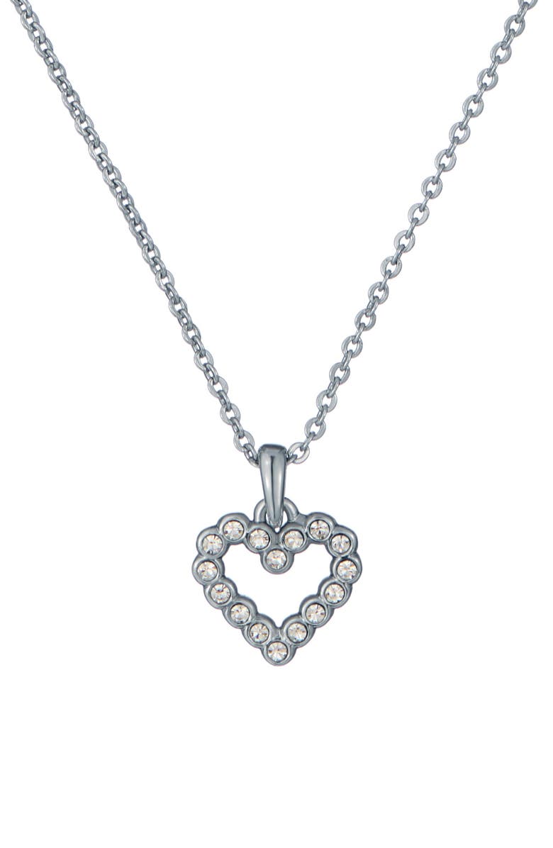 Ted Baker Amore Crystal Heart Pendant Necklace, Main, color,