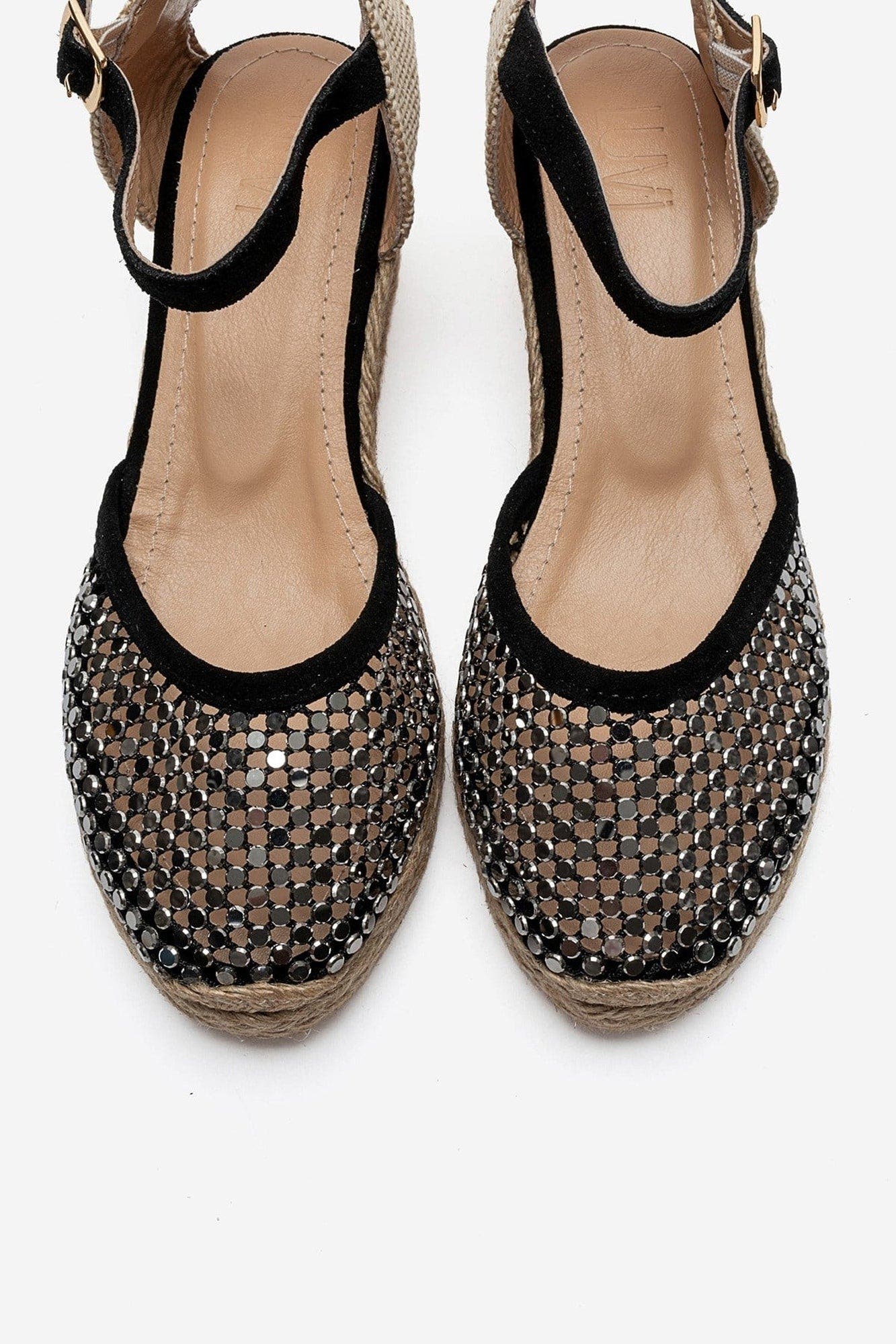 Drelix Leather Espadrille Sandal, Alternate, color, Black Suede