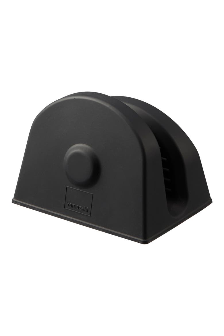 Set of 2 Silicone Magnetic Pot Holders, Alternate, color, BLACK