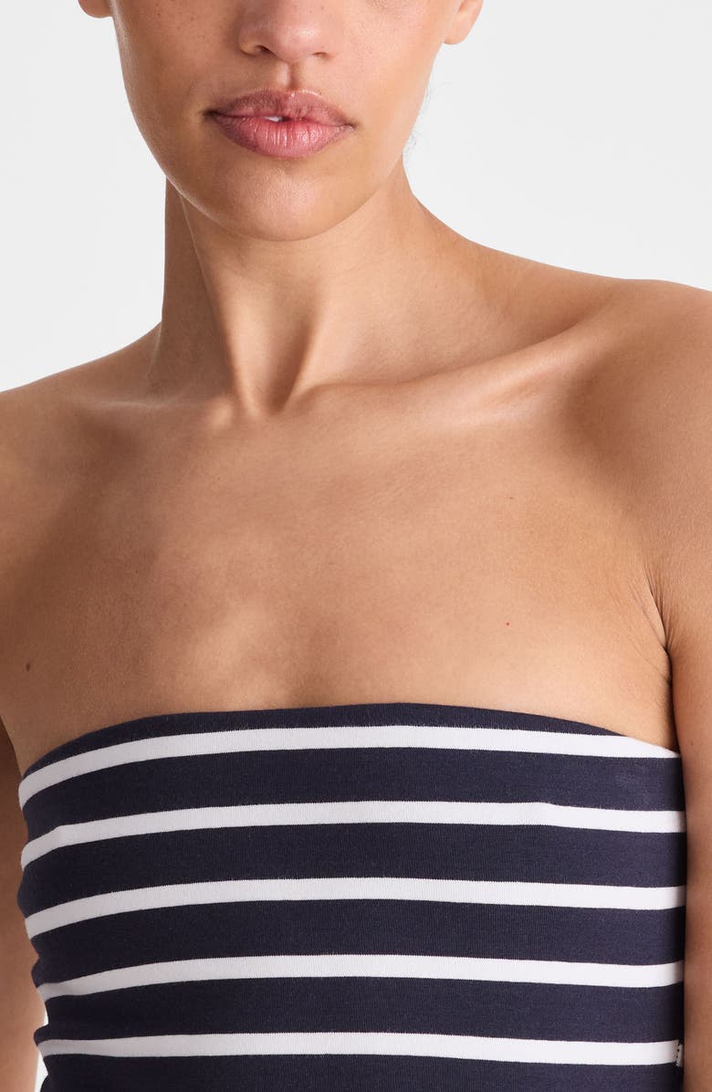 Madewell Knit Tube Top, Alternate, color, Navy