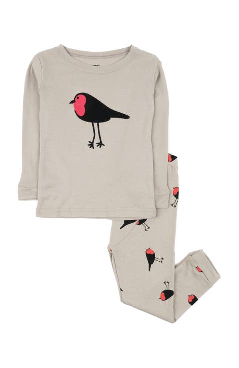 Two-Piece Cotton Printed Matching Family Pajamas, Animal Friends (Baby)