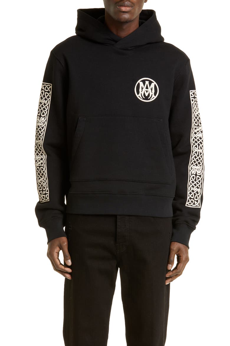 Ouija® Board Cotton Graphic Hoodie, Main, color, BLACK