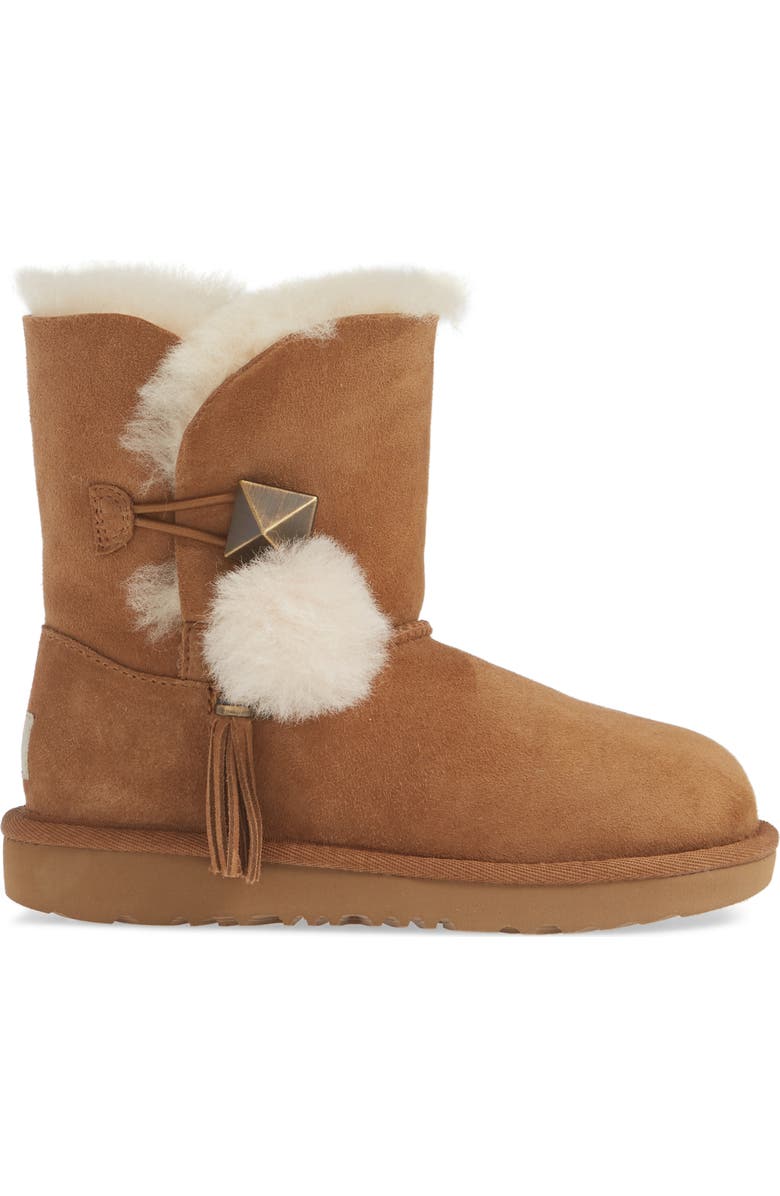 UGG<sup>®</sup> Lillian II Pom Pom Genuine Shearling Boot, Alternate, color,