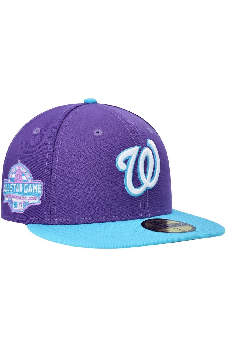 New Era Men's New Era Purple Washington Nationals Vice 59FIFTY Fitted Hat, Main, color, 