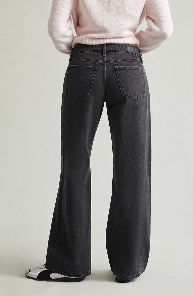 PacSun Zoe Low Rise Wide Leg Girlfriend Jeans, Alternate, color, Black