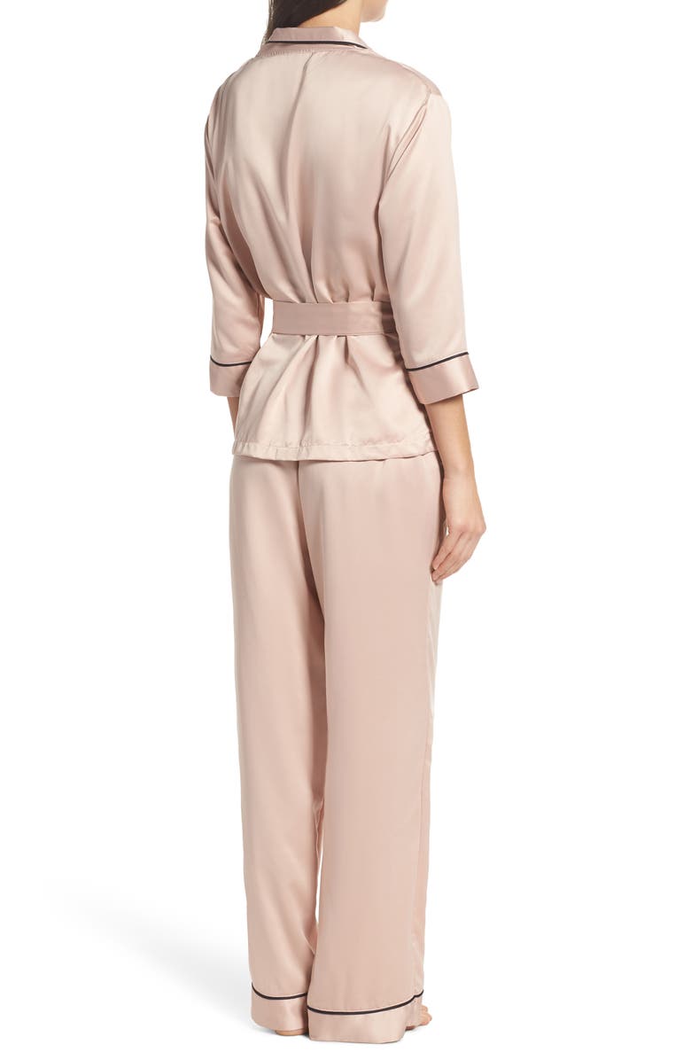 Bluebella Wren Satin Pajamas, Alternate, color, 