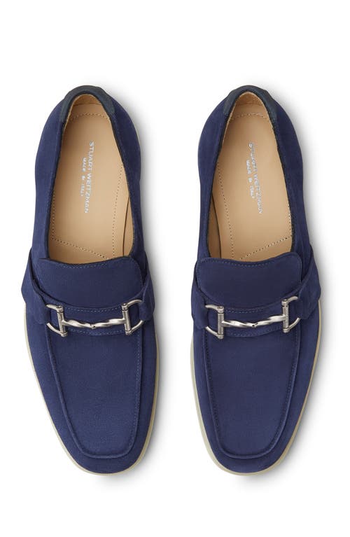Stuart Weitzman Aurelio Loafer In Navy.