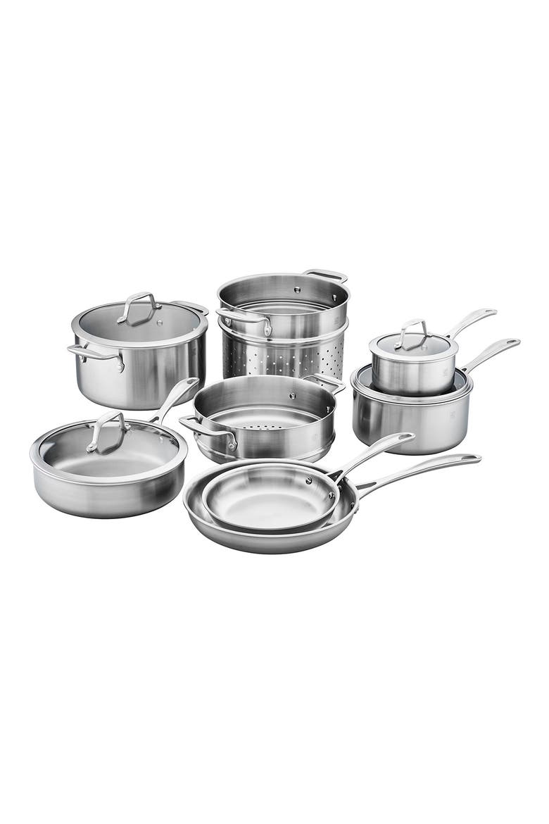 Spirit 12-Piece Cookware Set, Main, color, STAINLESS STEEL