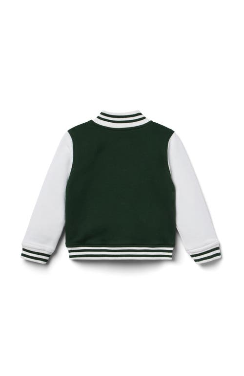 Janie And Jack The Classic Bomber Jacket In Green