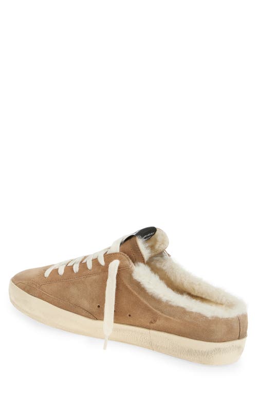 GOLDEN GOOSE GOLDEN GOOSE SUPER-STAR SABOT GENUINE SHEARLING LINED MULE SNEAKER 