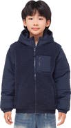 Rokka&Rolla Kids' Hooded Fleece Hybrid Jacket