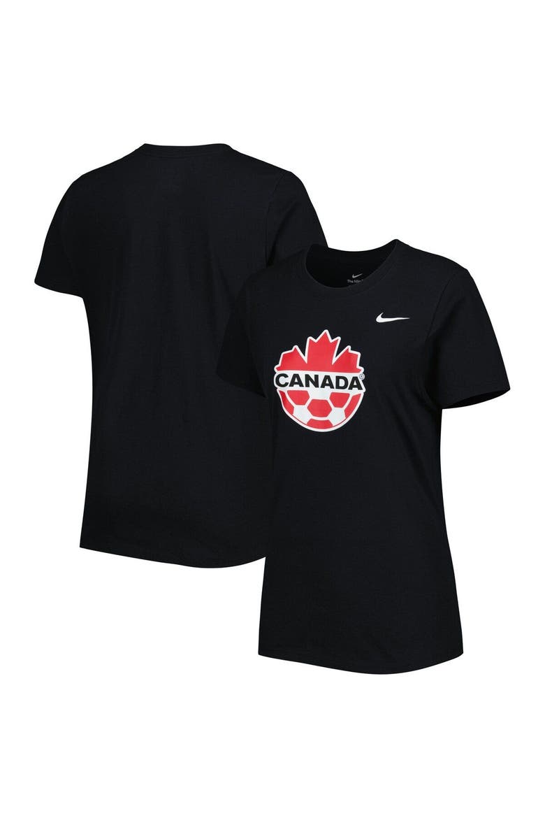 Women's Nike Black Canada Soccer Club Crest T-Shirt, Main, color, Black