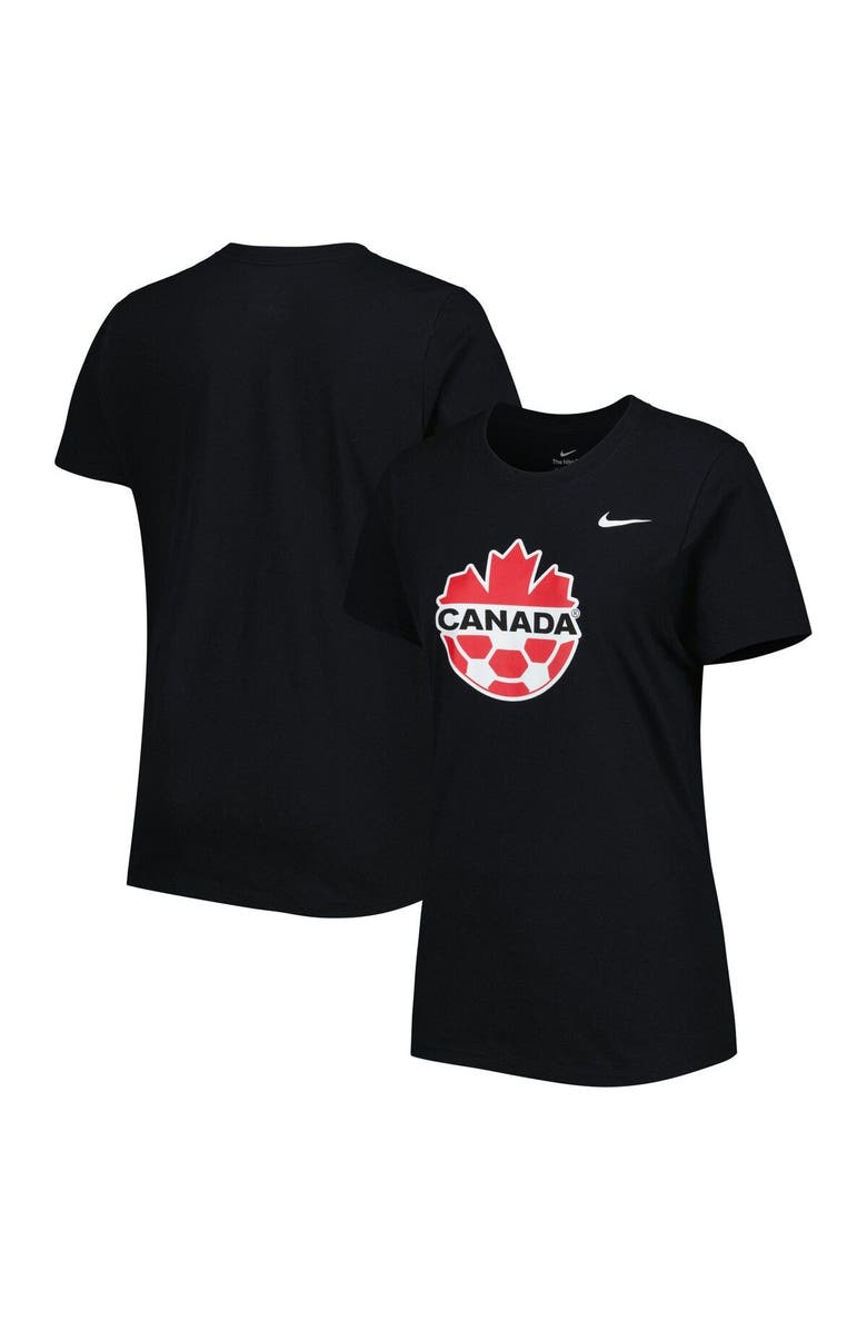 Nike Women's Nike Black Canada Soccer Club Crest T-Shirt, Main, color, Black