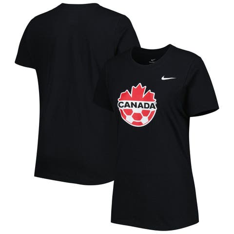 Women's Nike Black Canada Soccer Club Crest T-Shirt