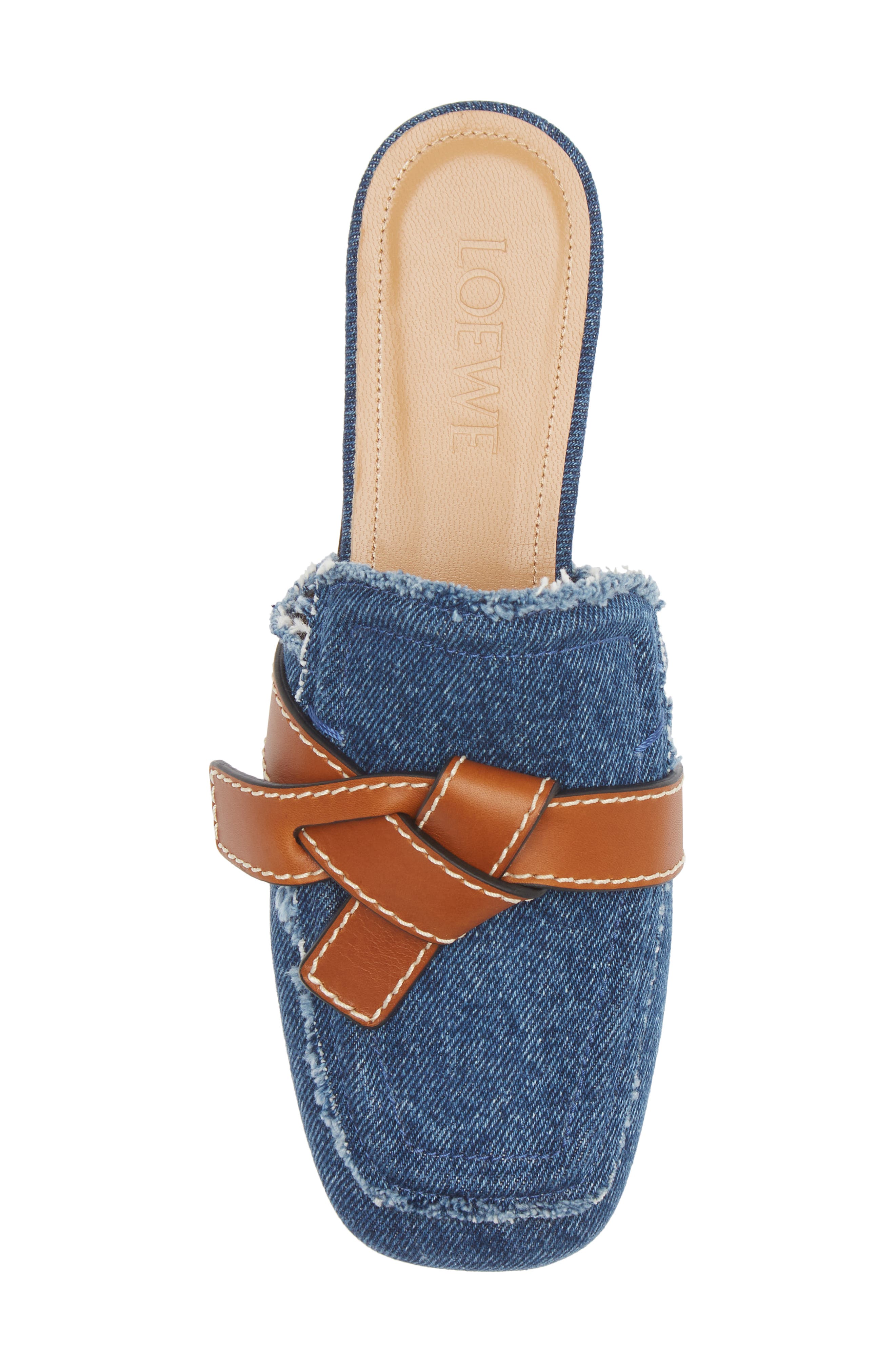 Loewe Gate Belted Denim Mule, Alternate, color, 
