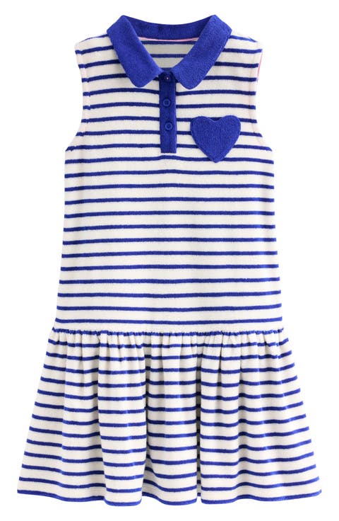 Kids' Stripe Terry Cloth Polo Dress (Toddler, Little Kid & Big Kid)