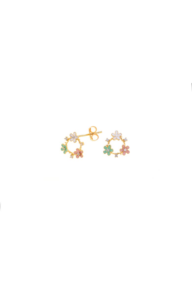 Arte Nova Jewellery Halley Earrings, Main, color, Silver Gold Plated