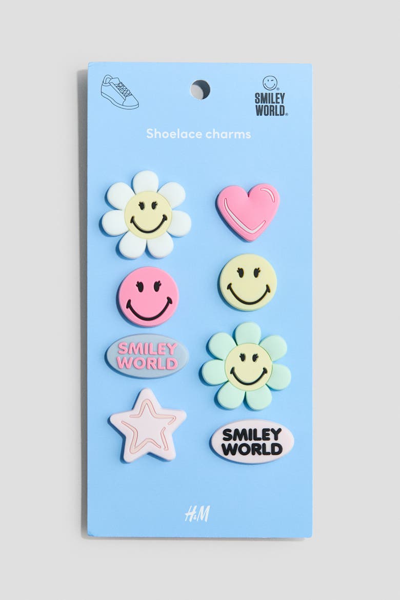 8-pack Shoe Charms, Main, color, Multi/SmileyWorld®