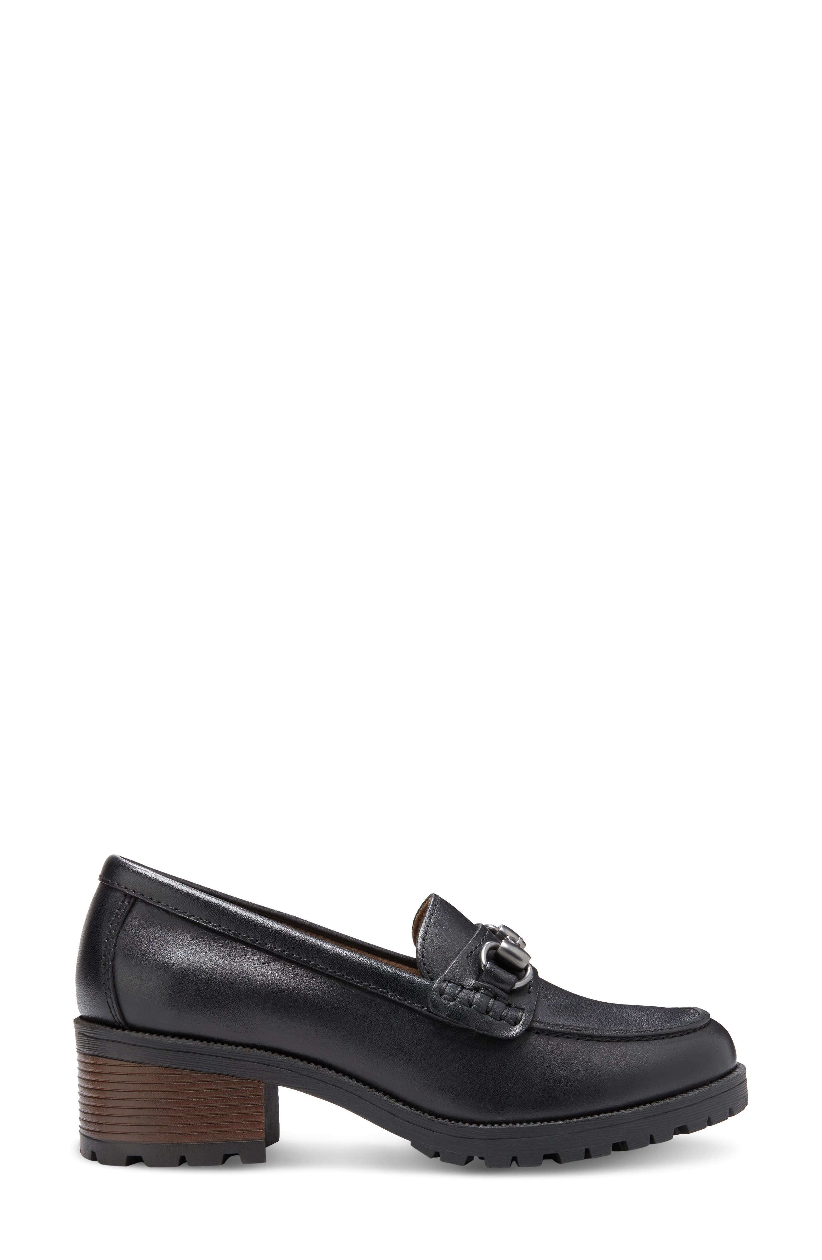 Eastland Gwen Platform Loafer, Alternate, color, Black