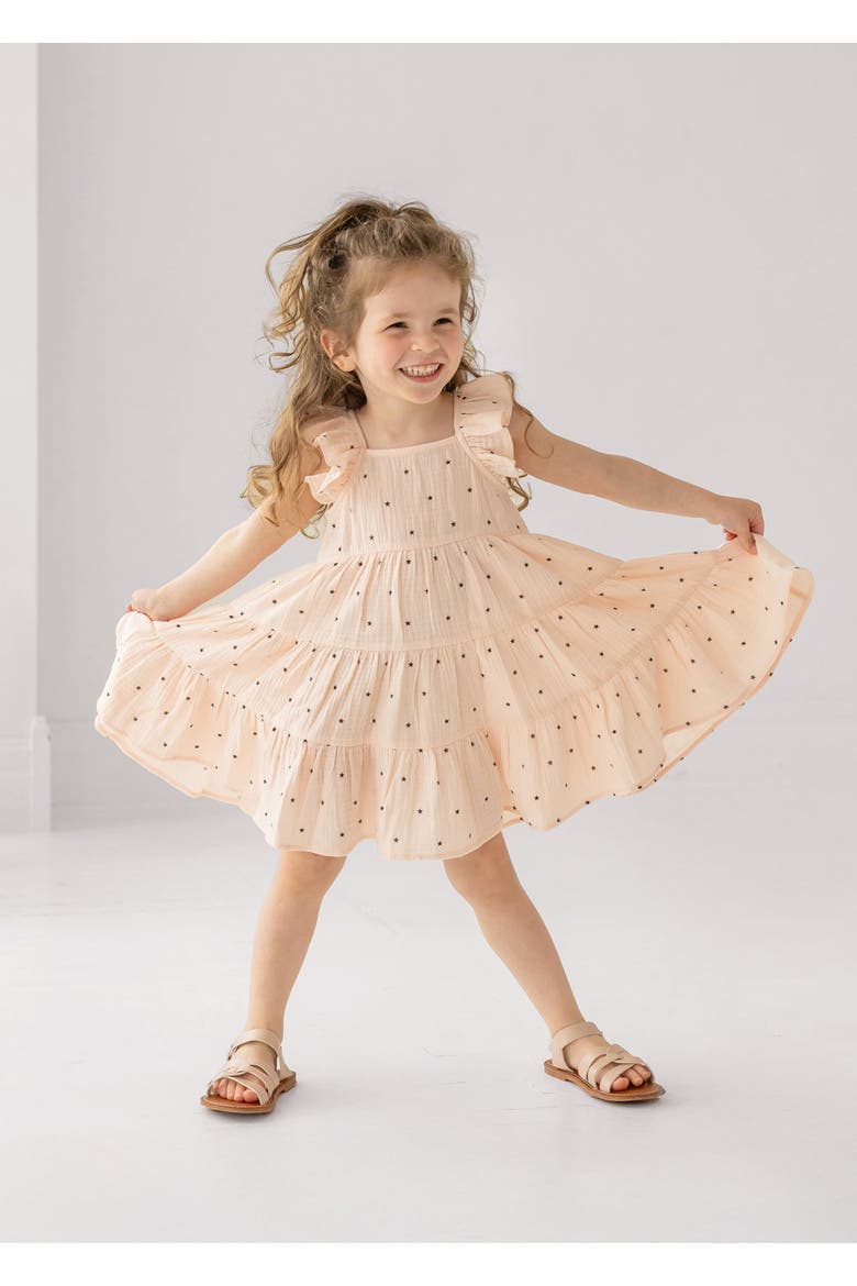 Stargirl Ruffled Sleeve Dress, Alternate, color, Pink