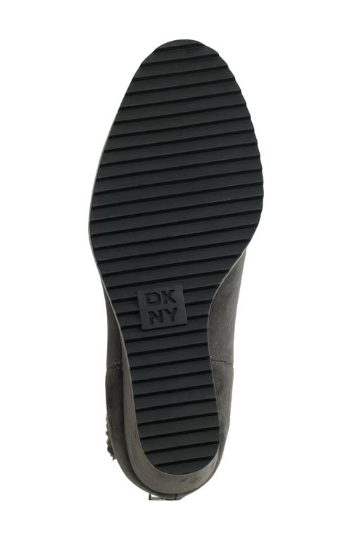 Dkny Powell Faux Shearling Lined Wedge Boot In Black