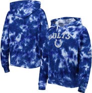 New Era Women's New Era Royal Indianapolis Colts Cloud Dye Fleece Pullover Hoodie