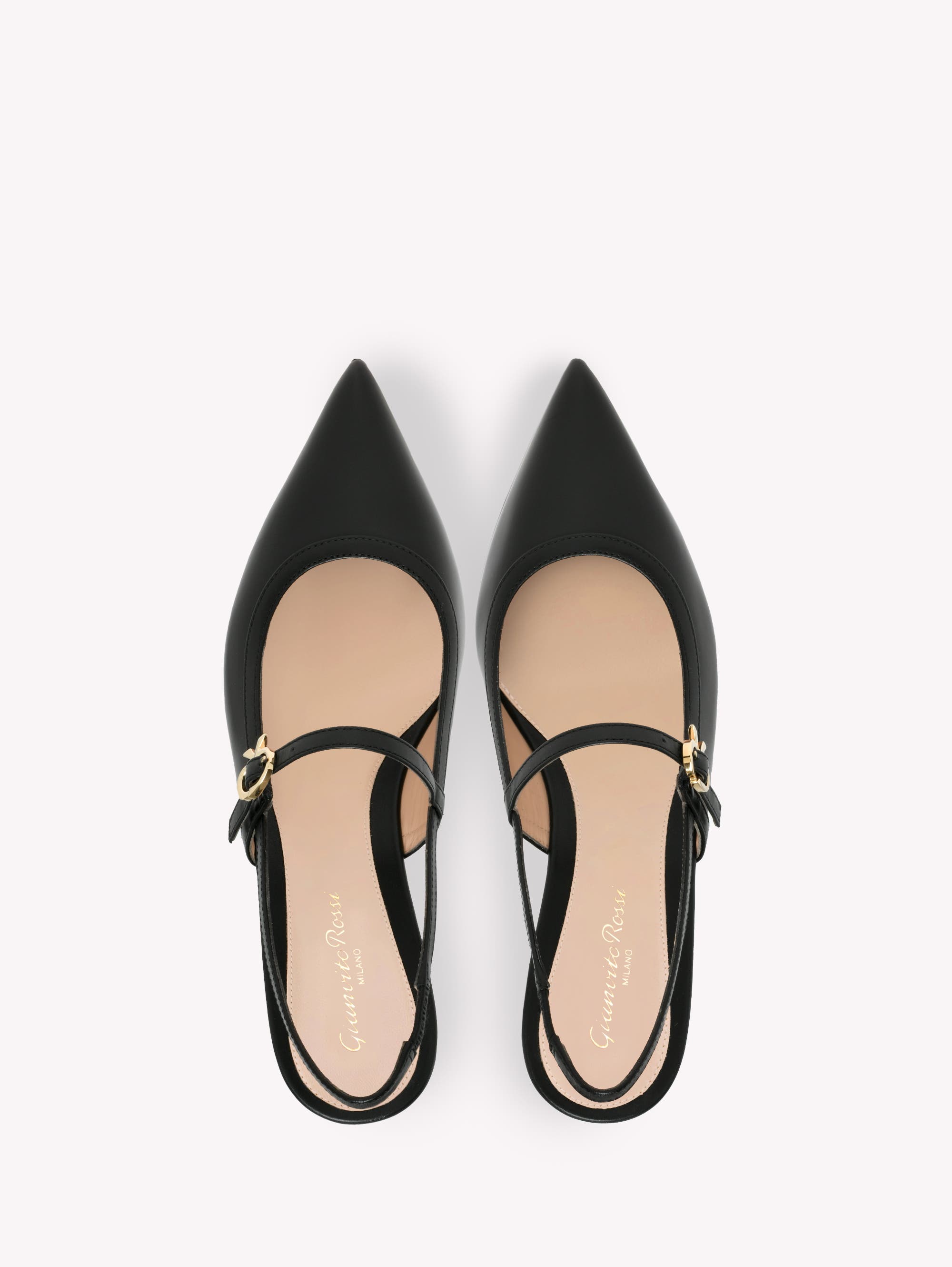 Gianvito Rossi Allette Pump, Alternate, color, Black Calf Leather
