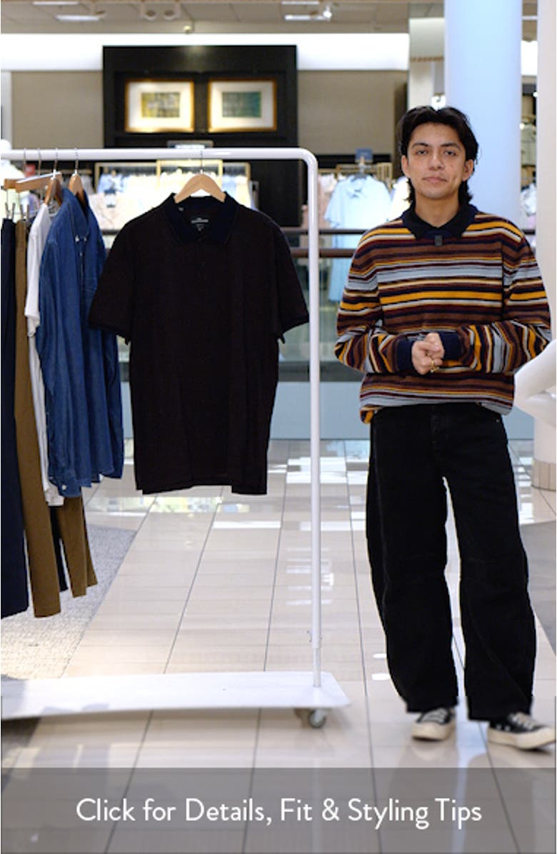 Lynden Sports Fit Geo Jacquard Cotton Polo, sales video thumbnail