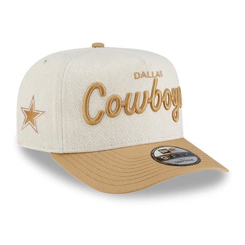 Men's New Era  Cream Dallas Cowboys Herringbone 9FIFTY A-Frame Snapback Hat
