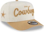 New Era Men's New Era Cream Dallas Cowboys Herringbone 9FIFTY A-Frame Snapback Hat