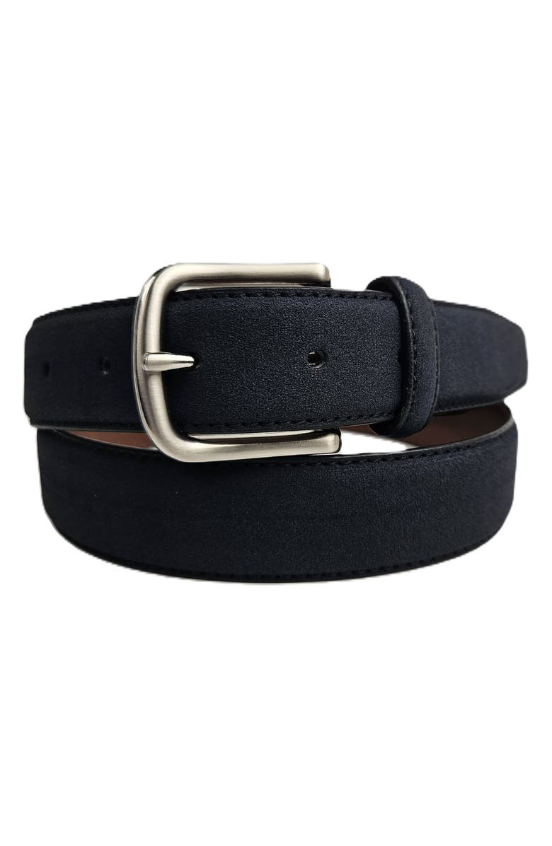 Vince Camuto Ultra Suede Belt, Main, color, Black