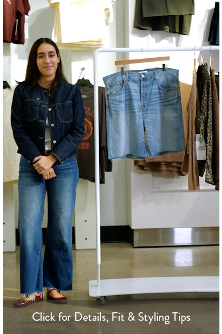 '90s Raw Hem Long Denim Shorts video