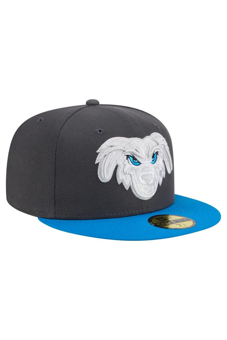 Men's New Era Gray Lake Elsinore Storm Copa de la Diversión 59FIFTY Fitted Hat, Alternate, color, Gray