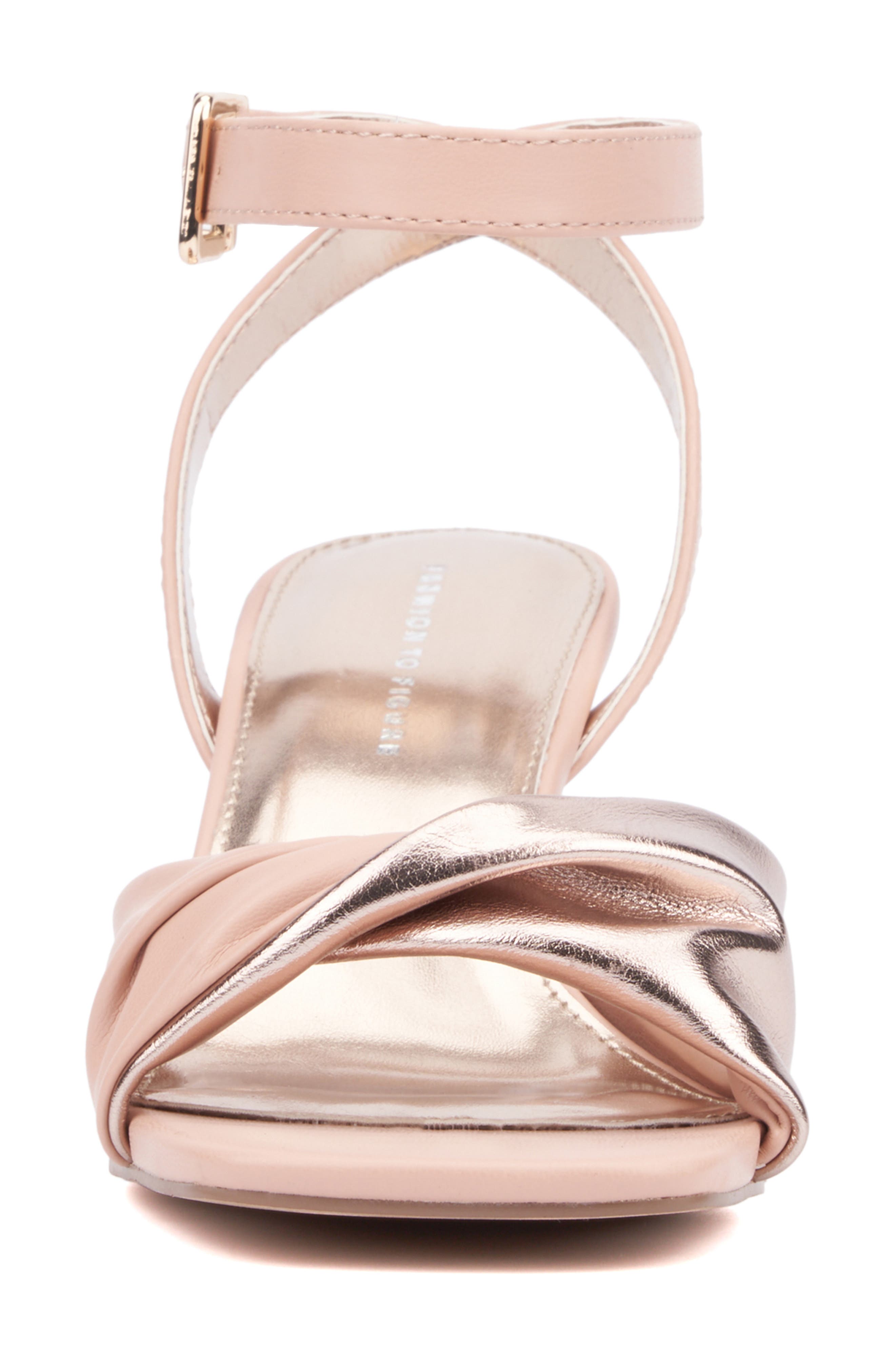 Fashion to Figure Shila Sandal - Wide Width, Alternate, color, Beige