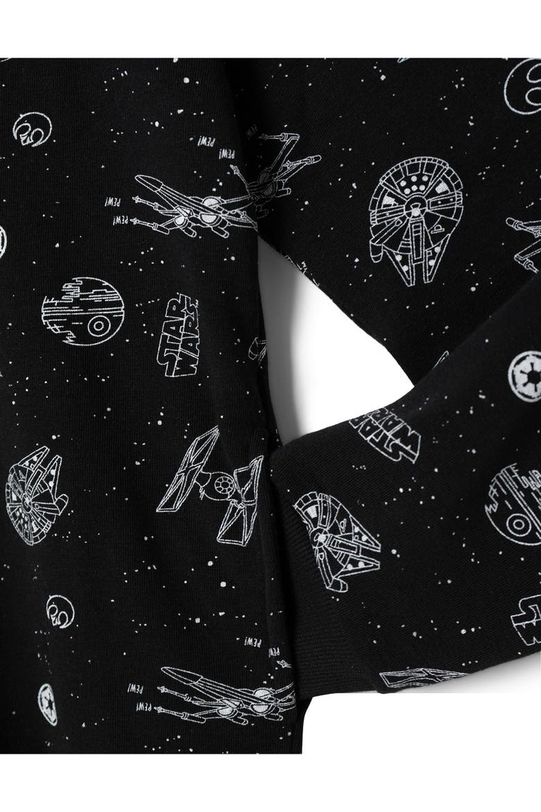 Fleece Pullover Hoodie (toddler, Little Kid & Big Kid), Alternate, color, Black Starry Print