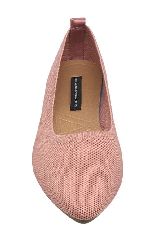 French Connection Caputo Pointed Toe Flat In Blush