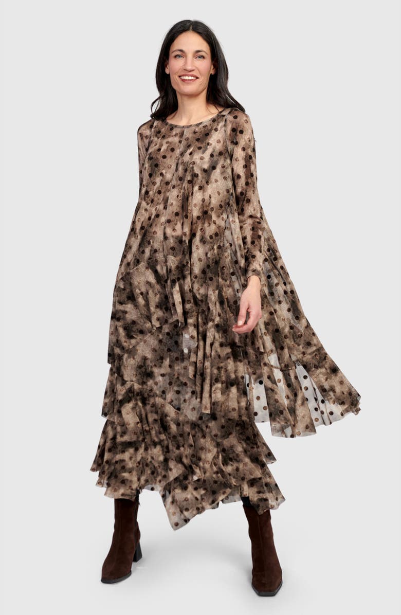 Alembika Frond Mesh Tunic, Alternate, color, Aquarelle