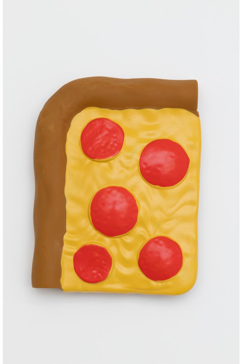 Rubber Teether, Alternate, color, PIZZA