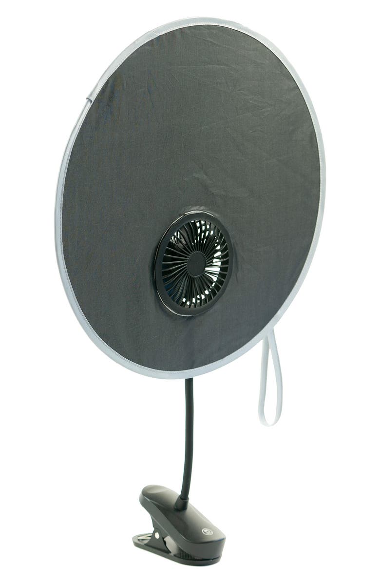 BuggyGear Coolshade Stroller Visor Fan, Alternate, color, Black