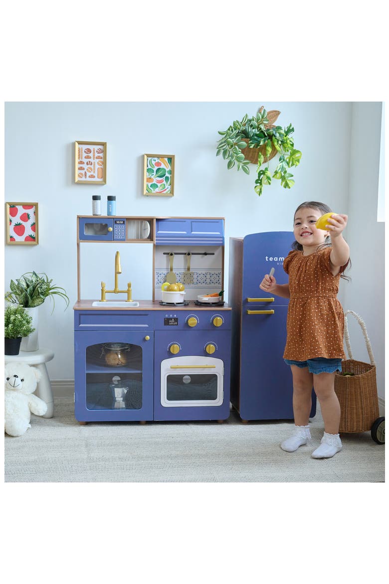 Little Chef Normandie Play Kitchen & Accessories, Alternate, color, BLUE